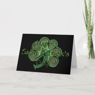 Irish Shamrock St. Patrick's Day Card Kort