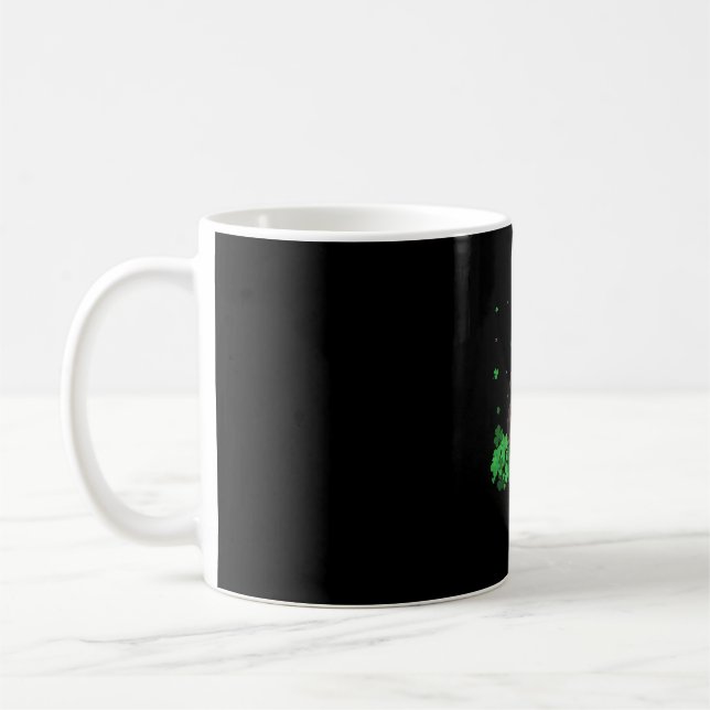Irish Shamrock St patrick's day Dachshund Coola T- Kaffemugg (Vänster)