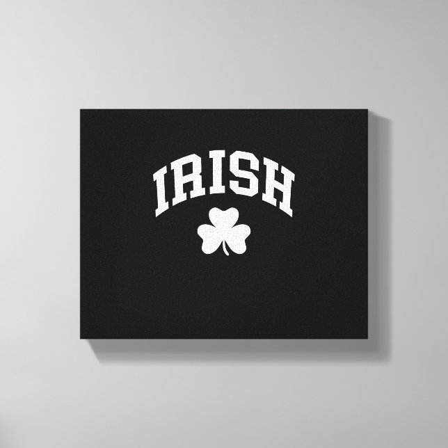 Irish Shamrock St patricks day Ireland Pride Irish Canvastryck (Framsida)