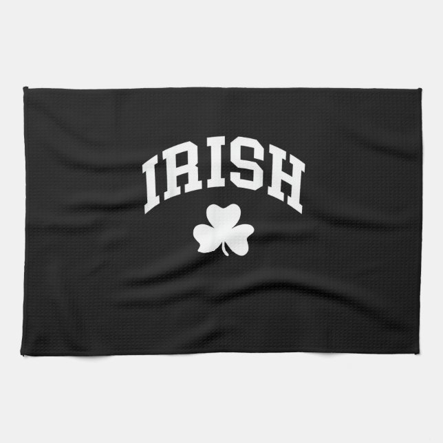Irish Shamrock St patricks day Ireland Pride Irish Kökshandduk (Horisontell)