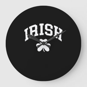 Irish Shamrock St patricks day Ireland Pride Irish Stor Klocka