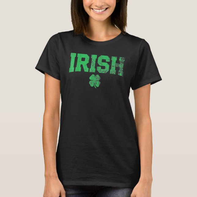 Irish Shamrock St patrick's day Klöver Saint Paddy T Shirt (Framsida)