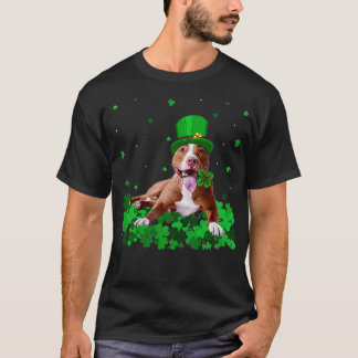 Irish Shamrock St patricks day Pitbull Coola T Shirt