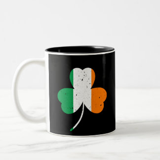 Irish Shamrock St patrick's day Två-Tonad Mugg