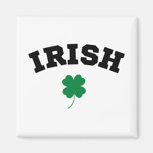 Irish Shamrock St Patrick's Magnet (Framsidan)