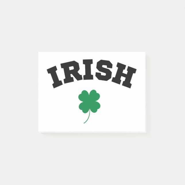 Irish Shamrock St Patrick's Post-it Block (Framsida)