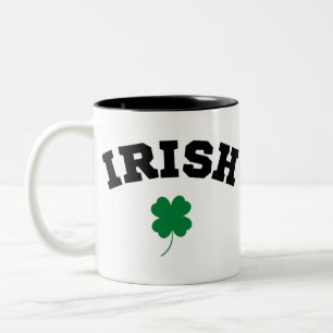 Irish Shamrock St Patrick's Två-Tonad Mugg