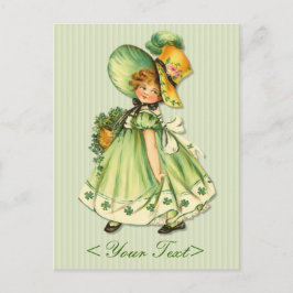 Irish Shamrock Stroll Postcard Vykort