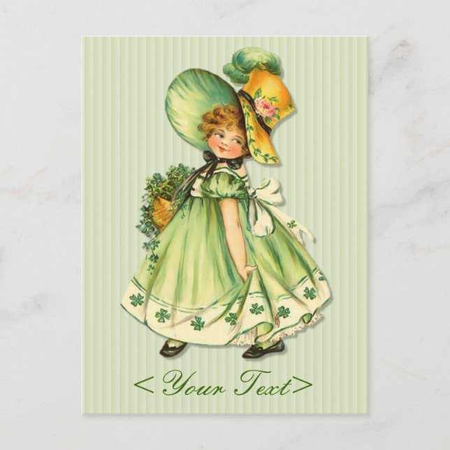 Irish Shamrock Stroll Postcard Vykort (Framsida)