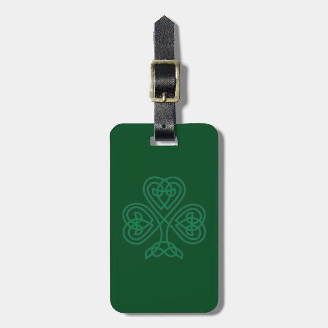 IRISH SHAMROCK SYMBOL BAGAGEBRICKA (Vertikal Framsida)