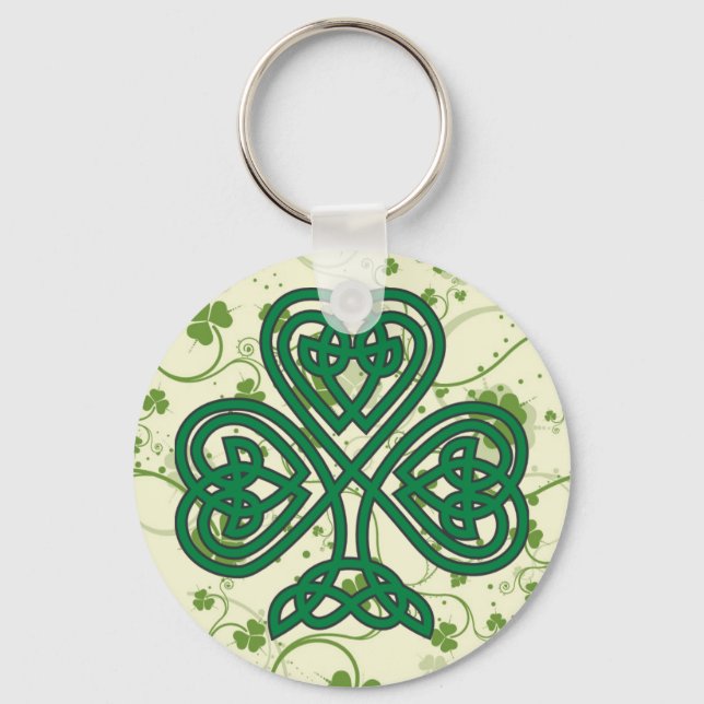 IRISH SHAMROCK SYMBOL NYCKELRING (Framsida)