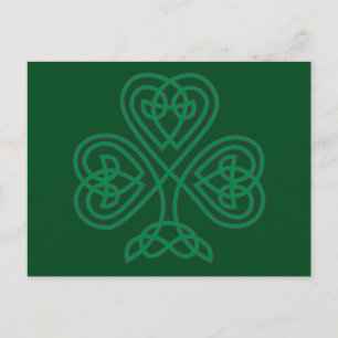 IRISH SHAMROCK SYMBOL VYKORT