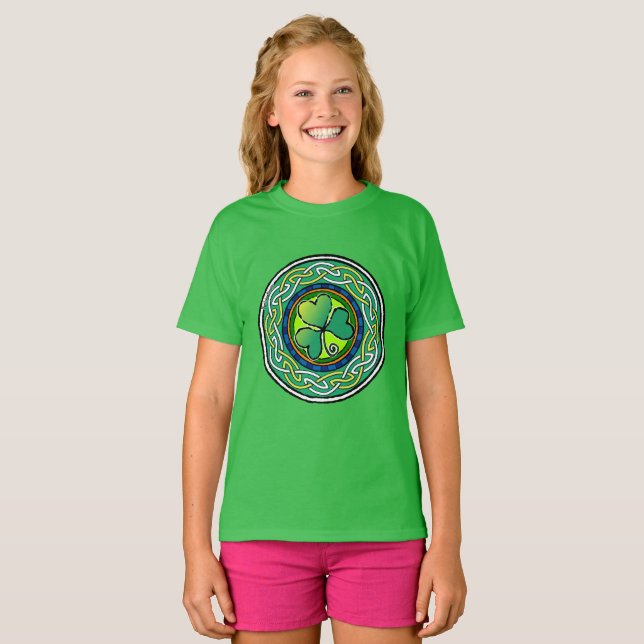 Irish shamrock t shirt (Hel framsida)