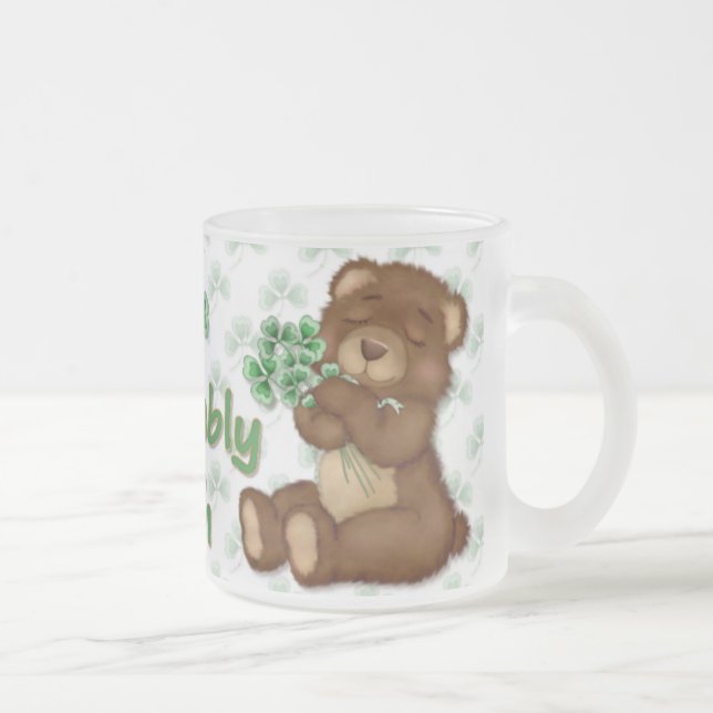 Irish Shamrock Teddy Frostad Glasmugg (Höger)