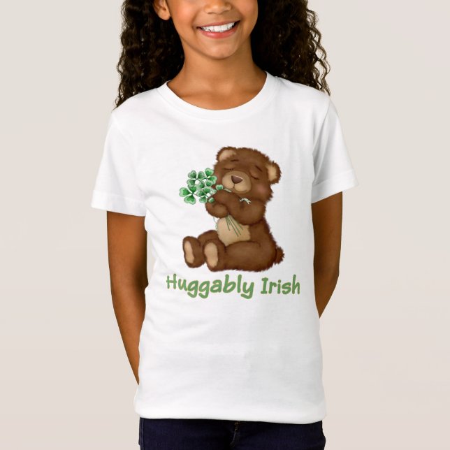 Irish Shamrock Teddy Tee Shirt (Framsida)