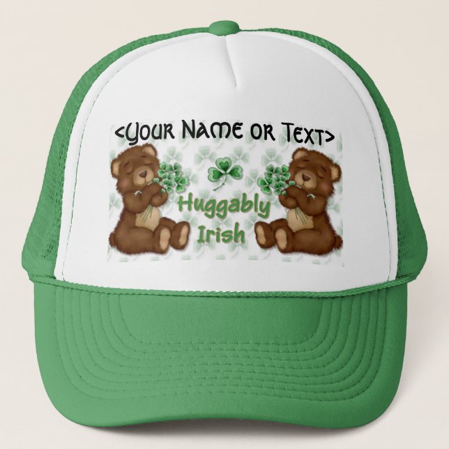 Irish Shamrock Teddy Truckerkeps (Framsida)