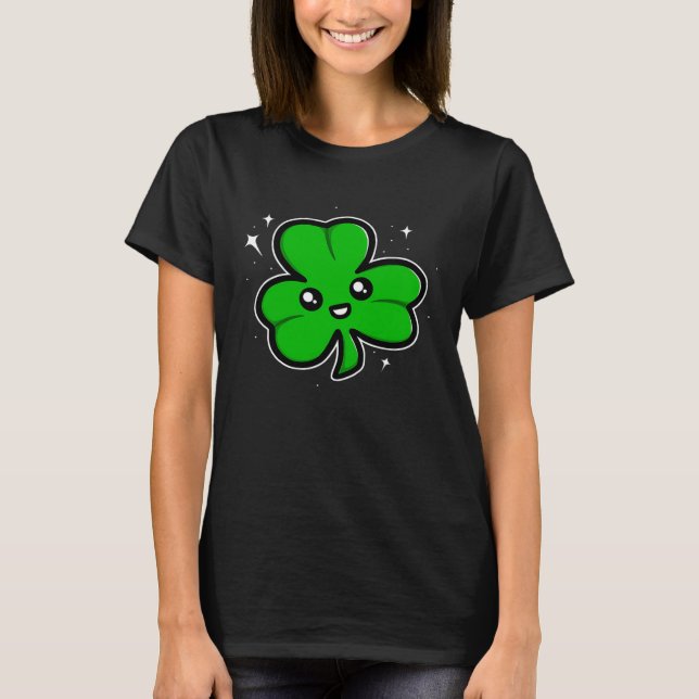 Irish Shamrock Tie Dye Happy St Patrick s Day Go L T Shirt (Framsida)