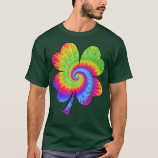 Irish Shamrock Tie Dye Happy St Patrick's Day Go L T Shirt