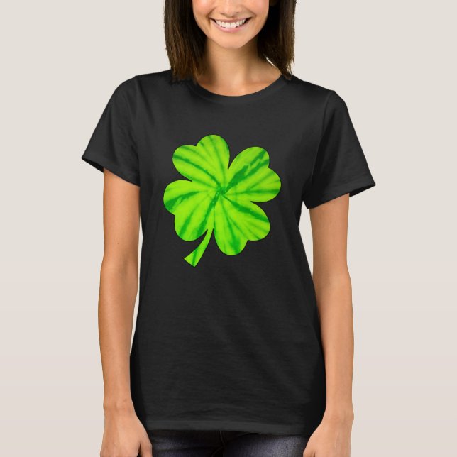 Irish Shamrock Tie Dye Lycklig St patrick's day Go T Shirt (Framsida)