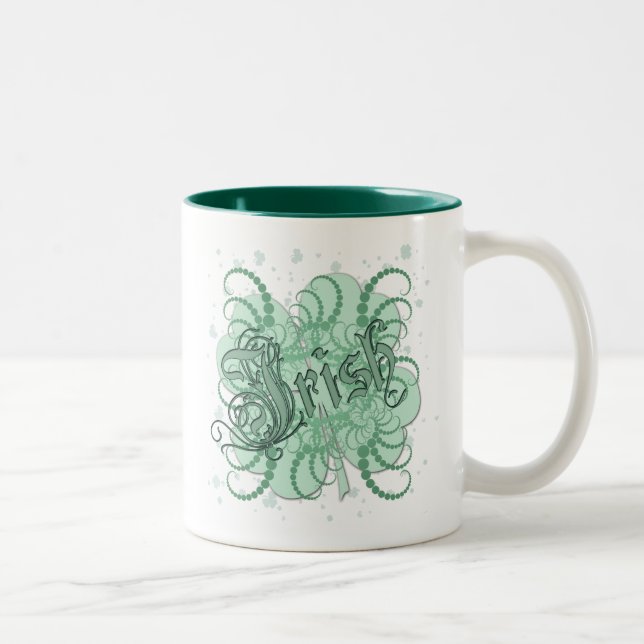 Irish Shamrock Två-Tonad Mugg (Höger)