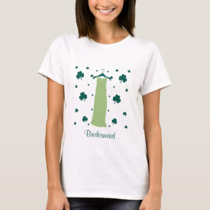 Irish Shamrocks Bridesmaid Dress Tee