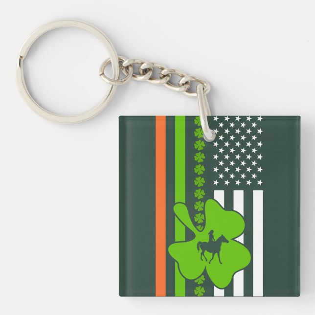 Irish Shamrocks Flagga (Framsidan)