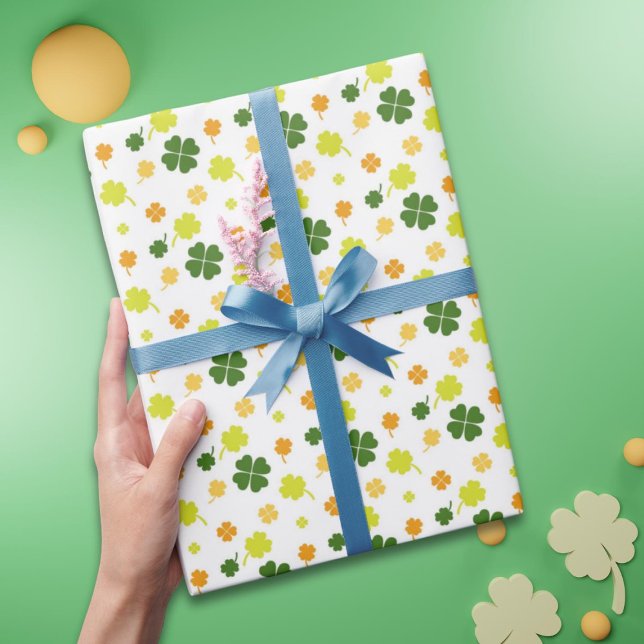 Irish Shamrocks Klöver Presentpapper (Skapare uppladdad)