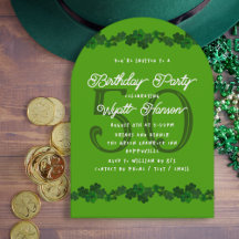 Irish Shamrocks March Surpirse Födelsedagsfest