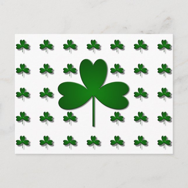 IRISH SHAMROCKS VYKORT (Framsida)