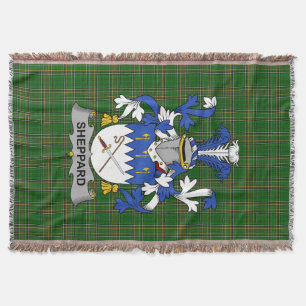 Irish Sheppard Jackar av Arm Family Crest Ireland Filt