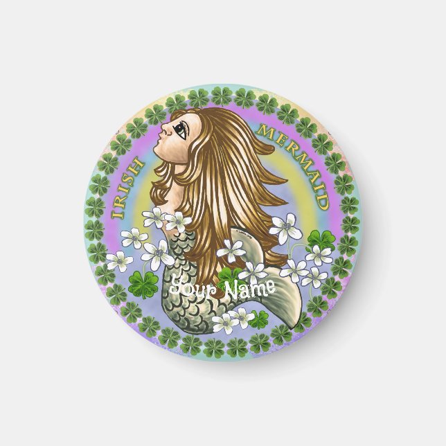 Irish Sjöjungfru magnet (Framsidan)