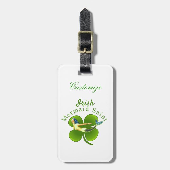Irish Sjöjungfru Saint Thunder_Cove Bagagebricka (Vertikal Framsida)