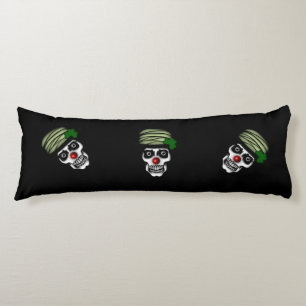 Irish Skeleton Clown Black Kroppskudde
