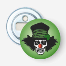 Irish Skeleton Clown Grönt
