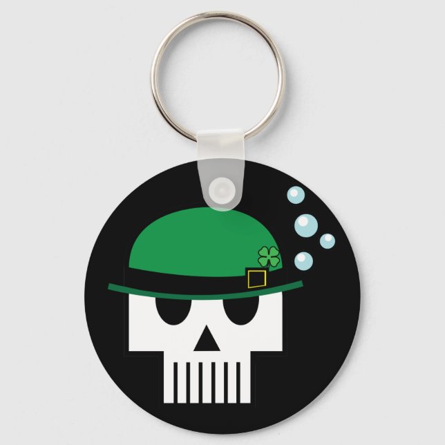 Irish Skulicon Keychain Nyckelring (Framsida)