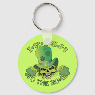 Irish Skull Nyckelring