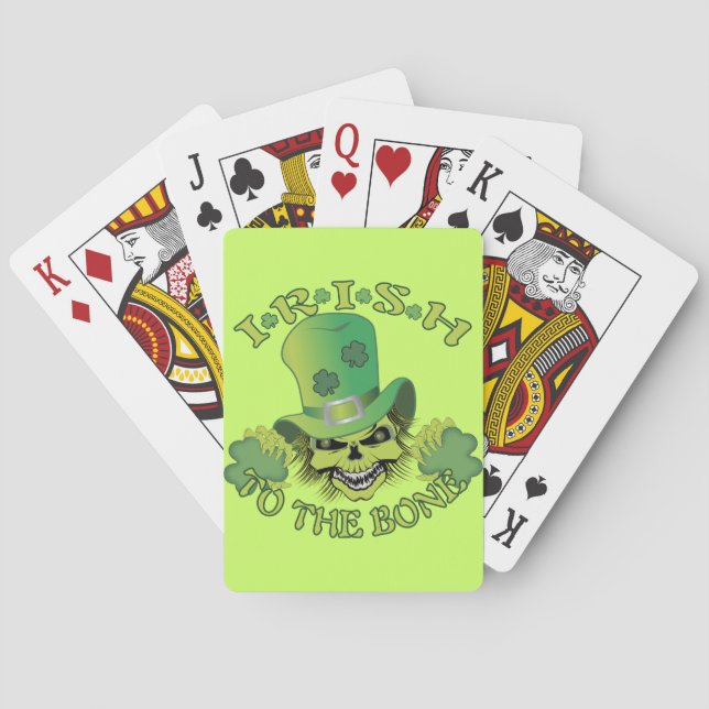 Irish Skull Spel Kort (Baksidan)