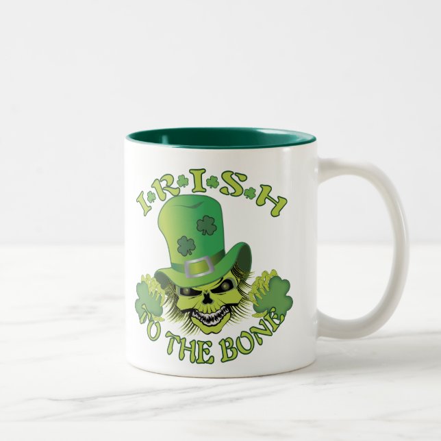 Irish Skull Två-Tonad Mugg (Höger)