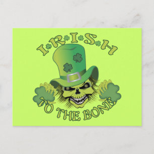 Irish Skull Vykort