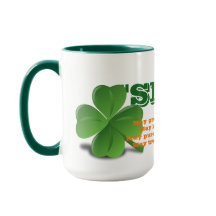 Irish Slainte med Dikt St. Patrick Day Mugg