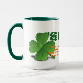 Irish Slainte med Dikt St. Patrick Day Mugg