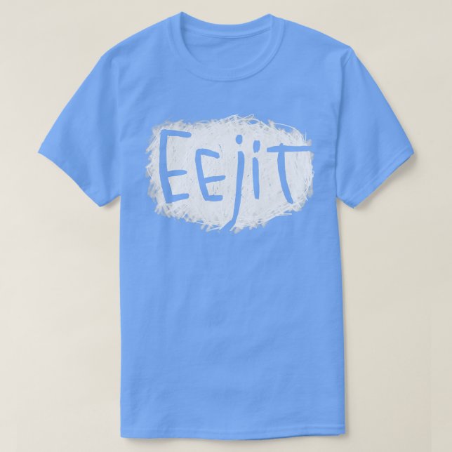 Irish Slang Eejit roligt Irish T Shirt (Design framsida)