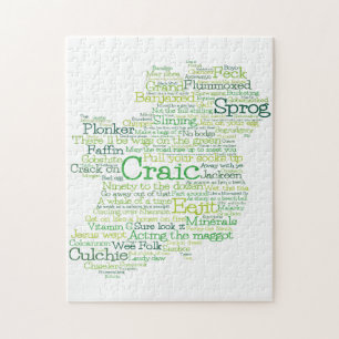 Irish Slang Karta Pussel