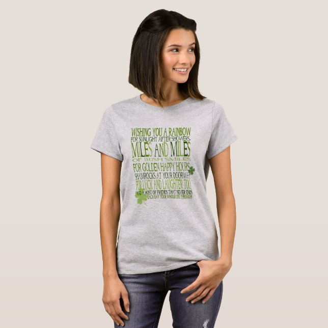 Irish Smiles Tee Shirt (Hel framsida)