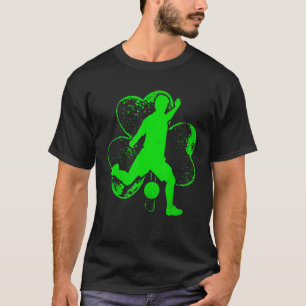 Irish Soccer Shamrock Funny Irish St Patrick Day M T Shirt
