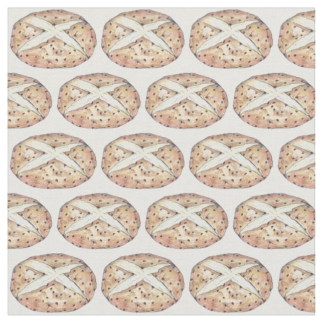 Irish Soda Bread Loaf St. Patrick's Day Ireland Tyg (Närbild)