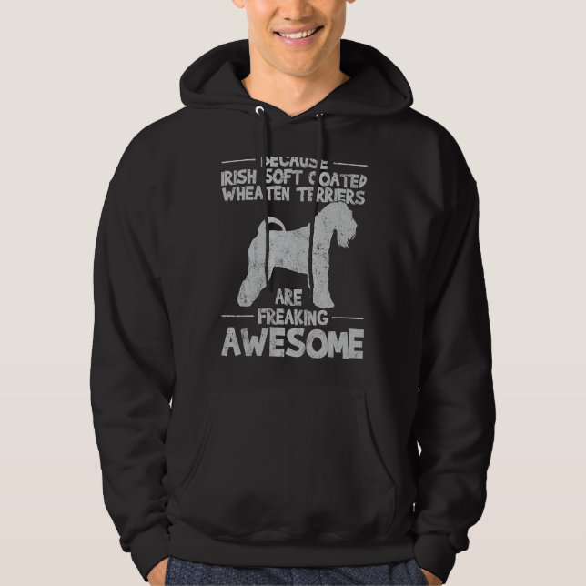 Irish Soft Jackat Wheaten Terrier Hoodie (Framsida)