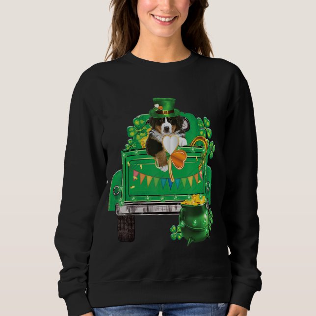 Irish St bernard St patrick's day Funny Leprechaun T Shirt (Framsida)