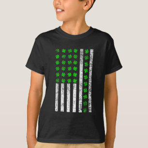 Irish St Patrick's American USA flagga Shamrock T Shirt