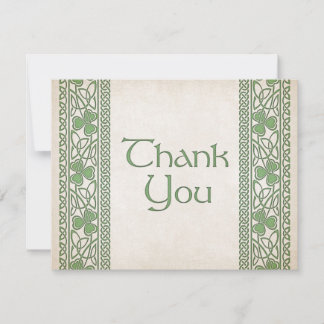 Irish St. Patrick's Bröllop Tack Kort